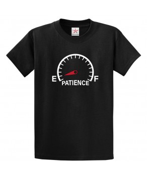 Patience Meter Funny Unisex Classic Kids and Adults T-Shirt